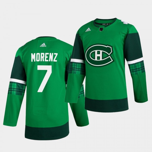 Howie Morenz Canadiens 2020 St. Patrick's Day Gree...