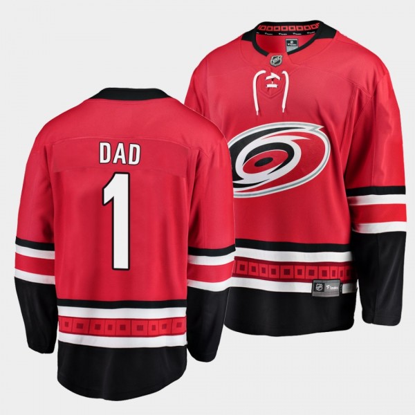 Greatest Dad Carolina Hurricanes Red Jersey 2022 Fathers Day Gift