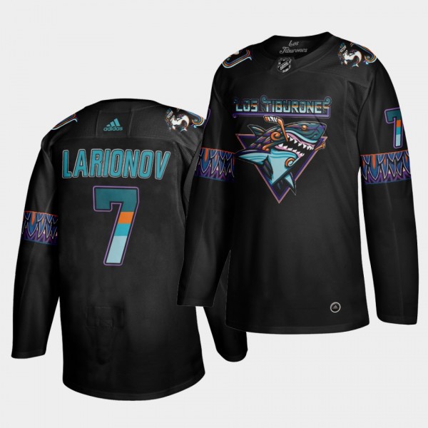 Igor Larionov San Jose Sharks Los Tiburones Hockey Larionov Jersey