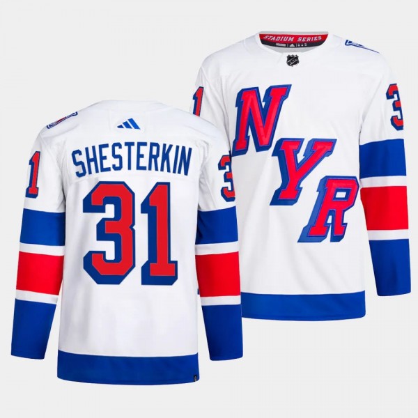 Igor Shesterkin 2024 NHL Stadium Series Authentic Player New York Rangers #31 White Jersey Primegreen