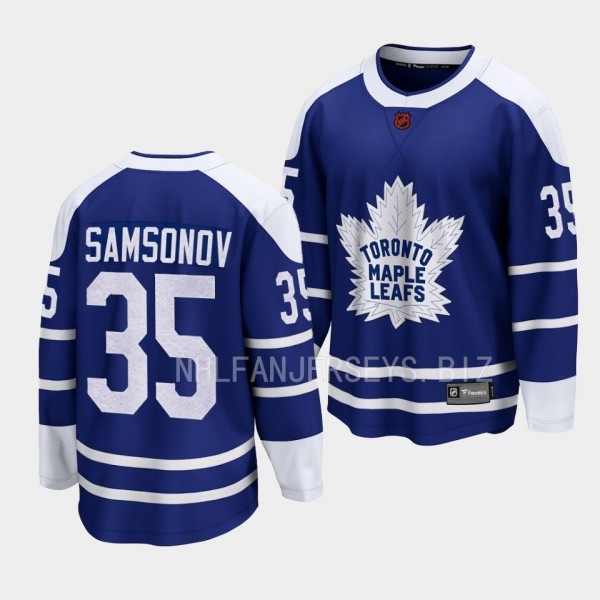 Toronto Maple Leafs Ilya Samsonov Special Edition ...