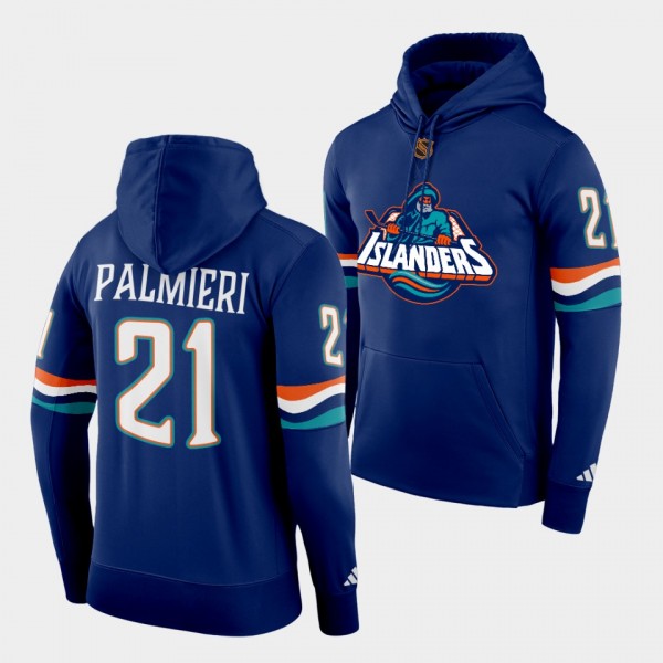 Kyle Palmieri New York Islanders Reverse Retro 2.0 Navy Special Edition Hoodie