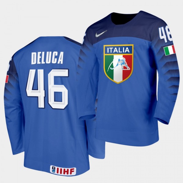 Italy Team Ivan Deluca 2021 IIHF World Championshi...