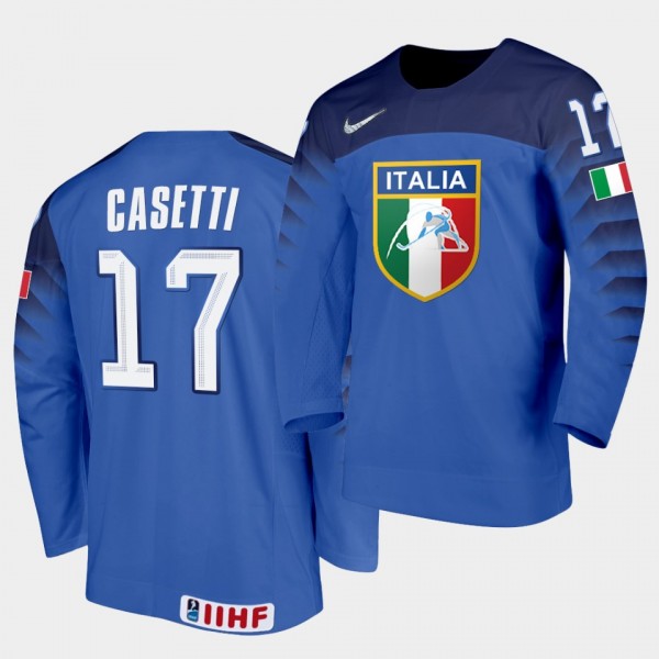 Italy Team Lorenzo Casetti 2021 IIHF World Champio...