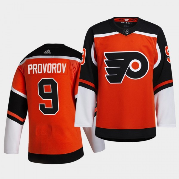 Philadelphia Flyers 2021 Reverse Retro Ivan Provorov Orange Special Edition Authentic Jersey