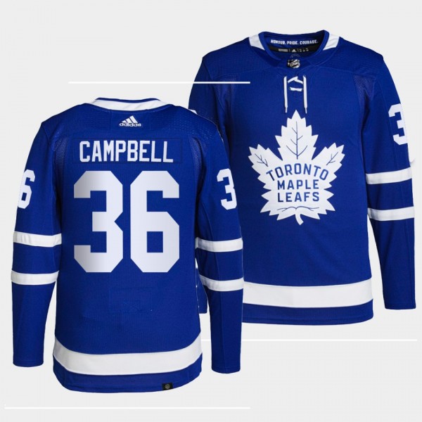 Jack Campbell #36 Maple Leafs Home Blue Jersey 202...