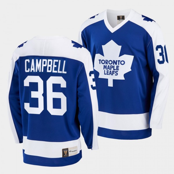 Jack Campbell Toronto Maple Leafs Vintage Blue Jersey Replica