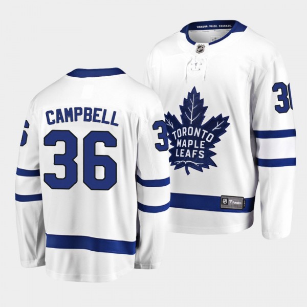 Jack Campbell Toronto Maple Leafs 2021 Away White ...