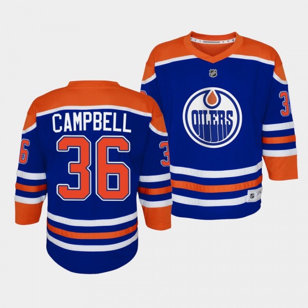 Jack Campbell Edmonton Oilers Youth Jersey 2022-23...