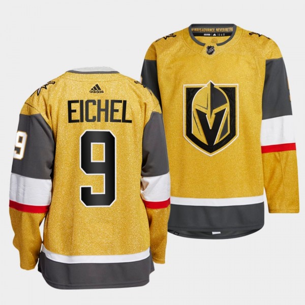 Vegas Golden Knights 2022-23 Home Jack Eichel #9 Gold Jersey Authentic