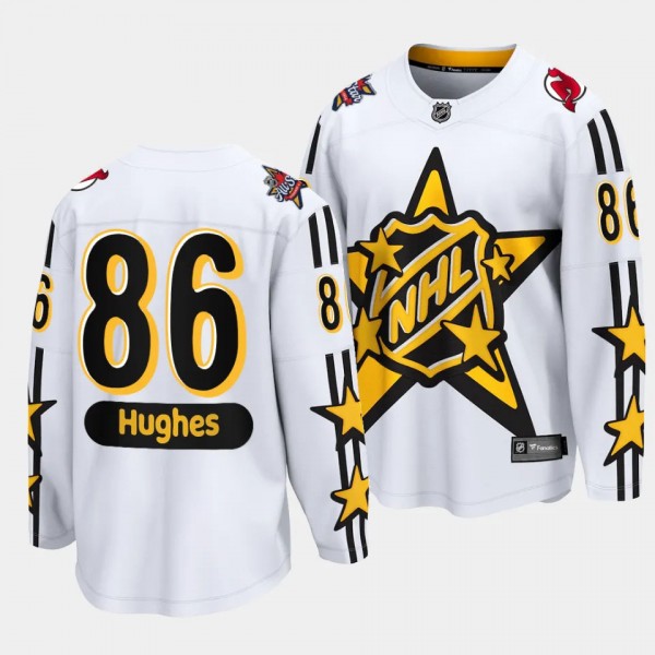 2024 NHL All-Star Game Jack Hughes Jersey New Jers...