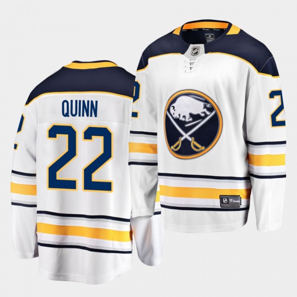 Jack Quinn Buffalo Sabres 2020 NHL Draft White Away Men Jersey
