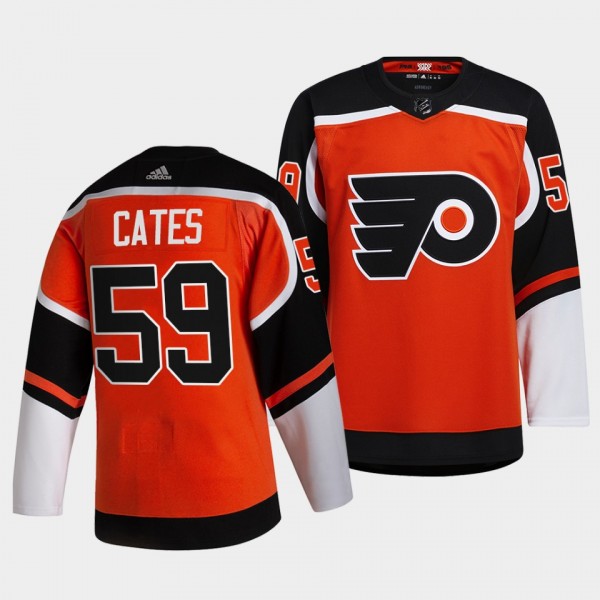 Jackson Cates #59 Flyers 2021 Reverse Retro Orange...