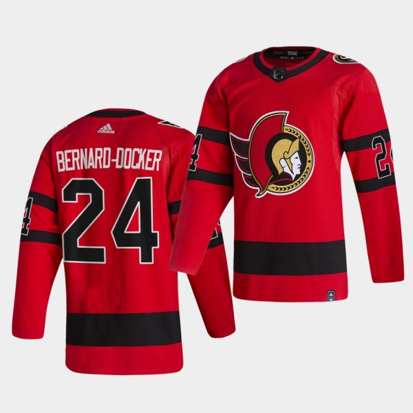 Ottawa Senators 2021 Reverse Retro Jacob Bernard-Docker Red Special Edition Jersey