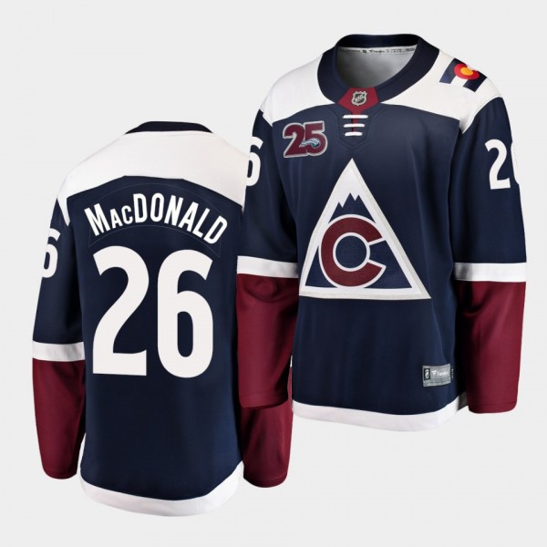 Jacob MacDonald Colorado Avalanche 2021 Alternate ...