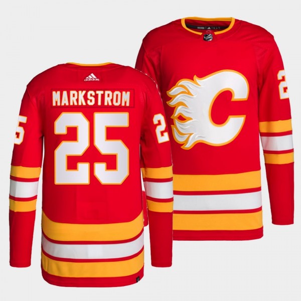 Jacob Markstrom #25 Flames Home Red Jersey 2021-22...