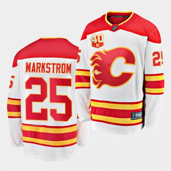 Jacob Markstrom Calgary Flames 2020-21 Away White ...