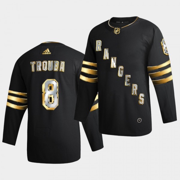 New York Rangers Jacob Trouba 2020-21 Golden Edition Limited Authentic Black Jersey