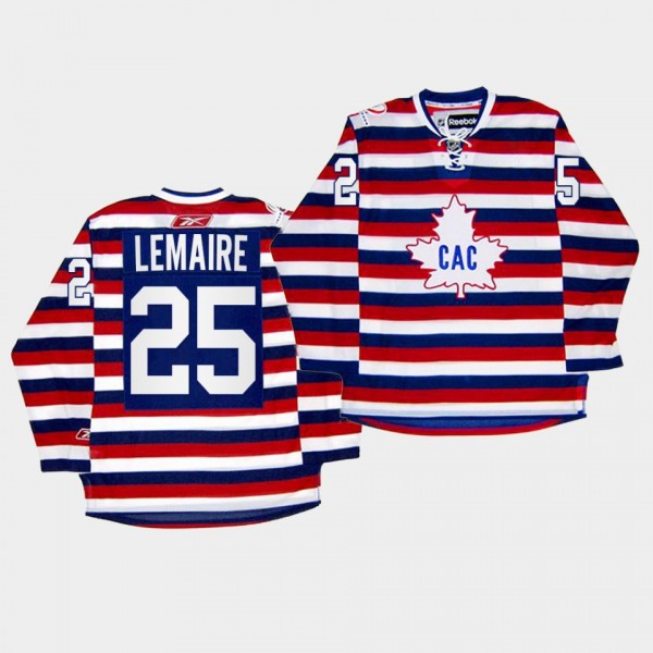 Jacques Lemaire Montreal Canadiens 100th Anniversary Celebration Red Retro Jersey