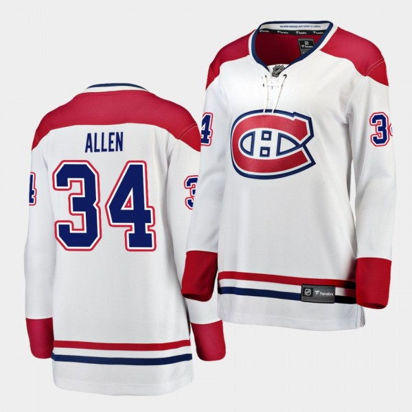 Jake Allen Canadiens #34 Away 2020 Women Jersey