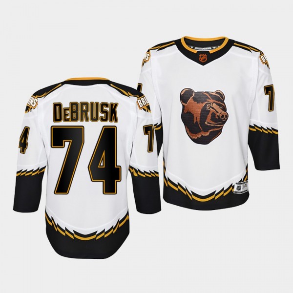 Youth Jake DeBrusk Bruins White Special Edition 2....