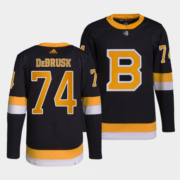 Jake DeBrusk #74 Bruins Home Black Jersey 2021-22 ...