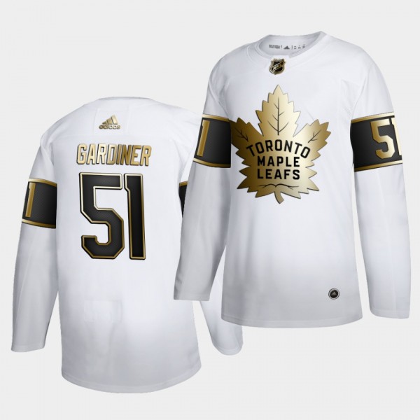 Jake Gardiner #51 Maple Leafs Golden Edition White...