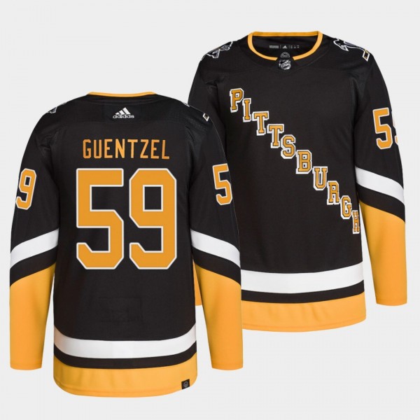 Jake Guentzel #59 Penguins Primegreen Authentic Bl...