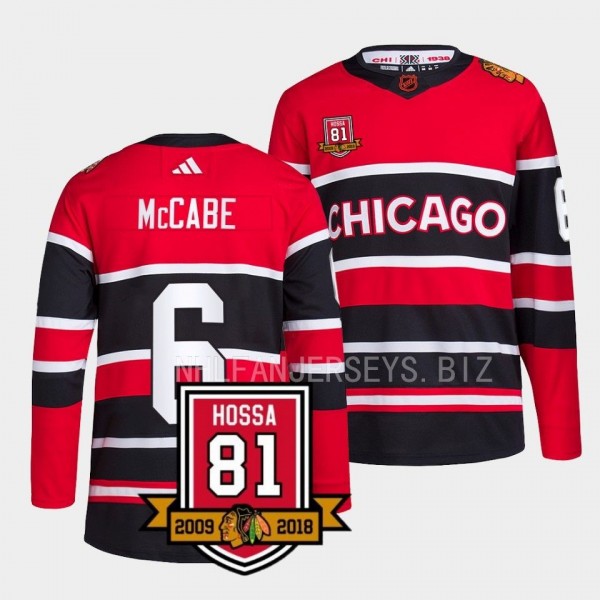 Chicago Blackhawks Only One 81 Jake McCabe #6 Red ...