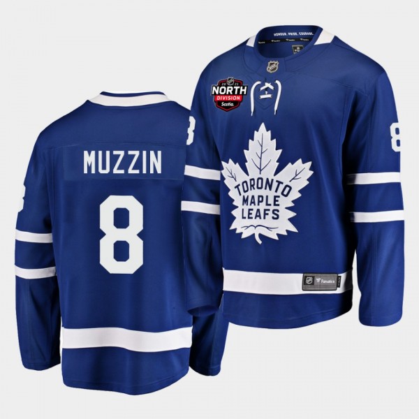 Toronto Maple Leafs Jake Muzzin 2021 North Division Patch Blue Jersey Home