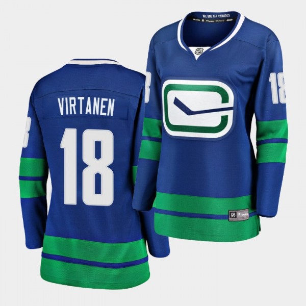 Jake Virtanen Canucks #18 Alternate Premier Jersey...