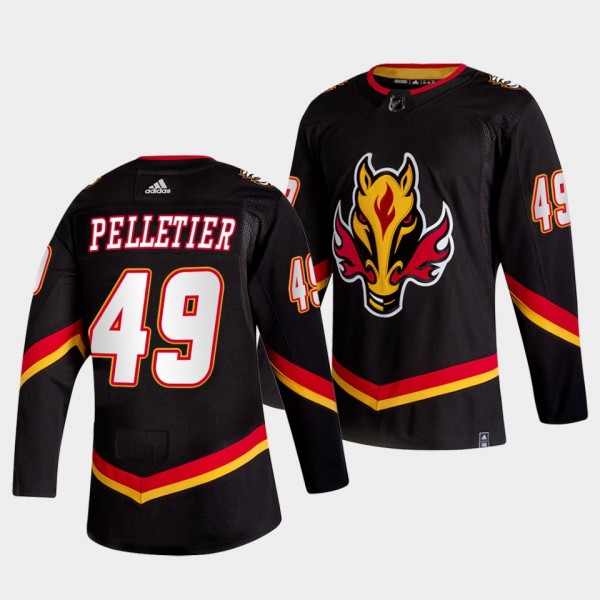 Jakob Pelletier #49 Calgary Flames 2022-23 Alterna...