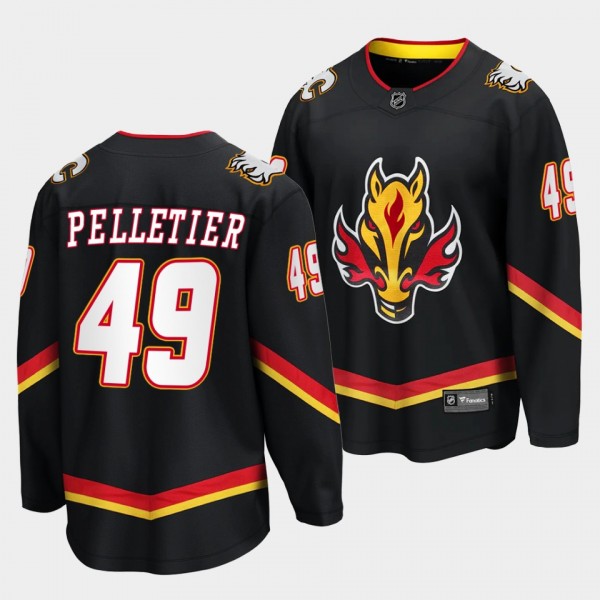 Jakob Pelletier Calgary Flames 2022-23 Alternate Black Breakaway Player Jersey Men