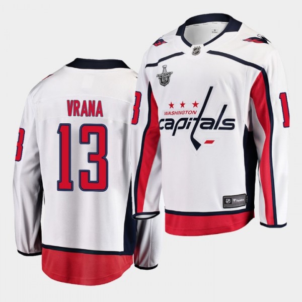 #13 Jakub Vrana Capitals Stanley Cup Playoffs Away...