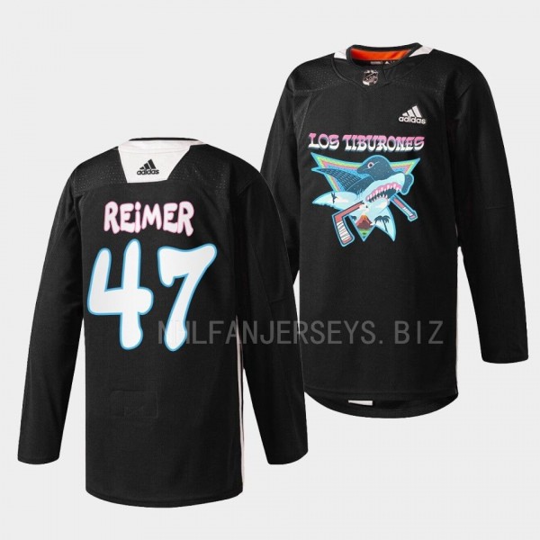 San Jose Sharks 2022 Los Tiburones James Reimer #4...
