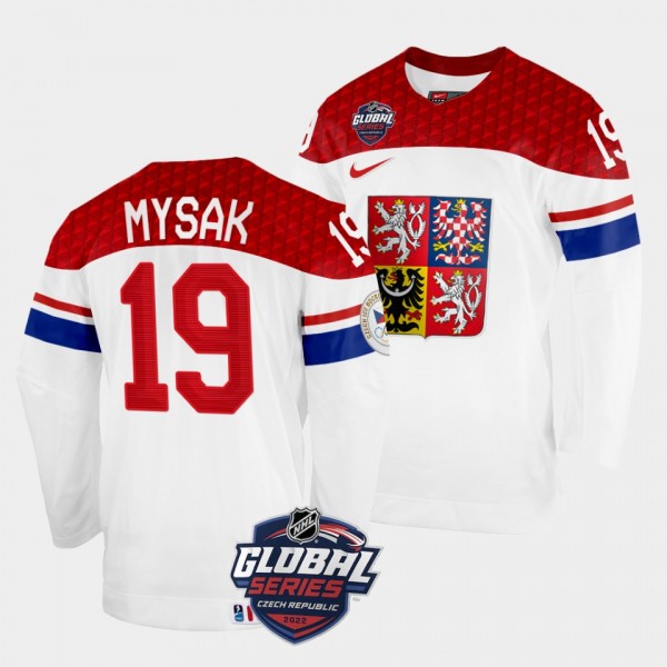 Czech Republic 2022 NHL Global Series Jan Mysak #1...