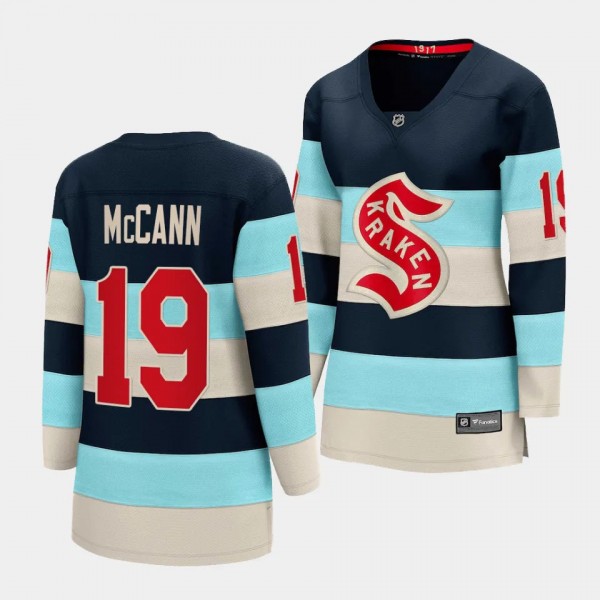 Jared McCann Seattle Kraken 2024 NHL Winter Classic Women Breakaway Player 19 Jersey