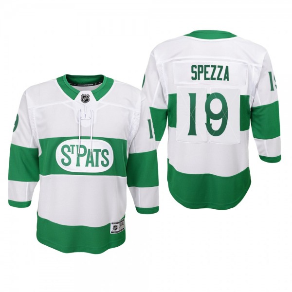 Maple Leafs Jason Spezza #19 Youth 2022 St. Pats W...