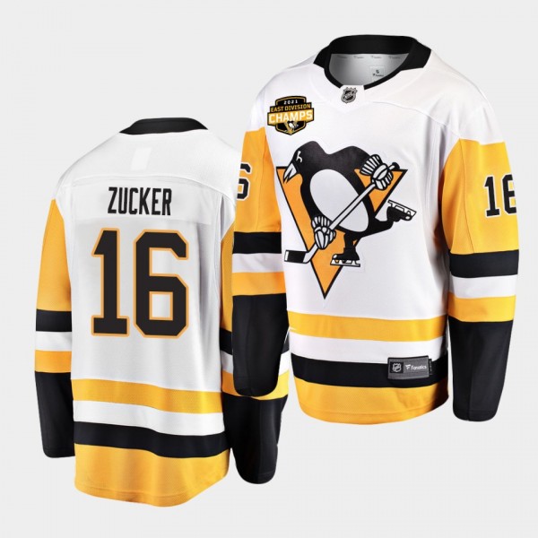 Jason Zucker #16 Penguins 2021 East Division Champ...