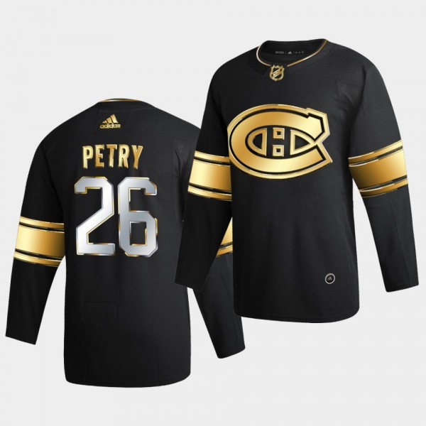 Montreal Canadiens Jeff Petry 2020-21 Golden Edition Limited Authentic Black Jersey