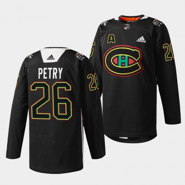 Jeff Petry Canadiens #26 Black History Night Jerse...