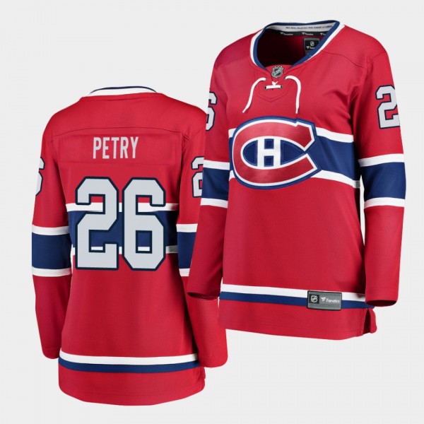 Women's Jeff Petry Canadiens #26 Breakaway Home Je...