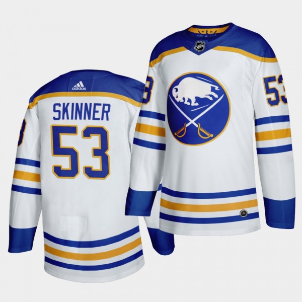 Jeff Skinner Buffalo Sabres 2020-21 Away White Jersey Authentic