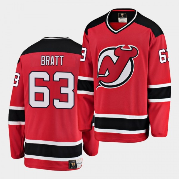 Jesper Bratt #63 Devils 2018-19 Breakaway Men's Je...