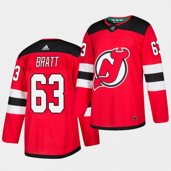 Jesper Bratt #63 Devils 2018 Home Men's Jersey