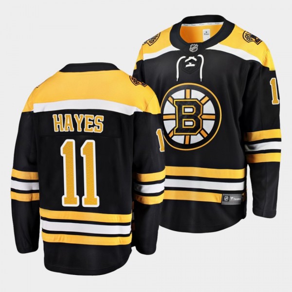 Jimmy Hayes Boston Bruins Home Black Player Men Je...