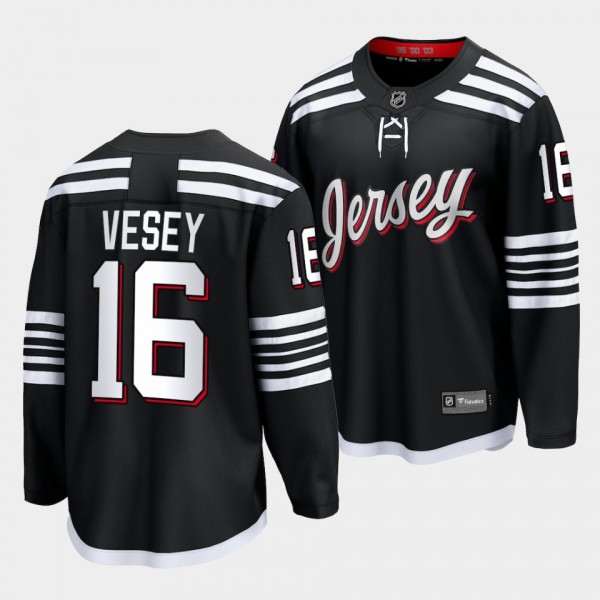 Jimmy Vesey New Jersey Devils 2022 Alternate Black Premier Jersey Men