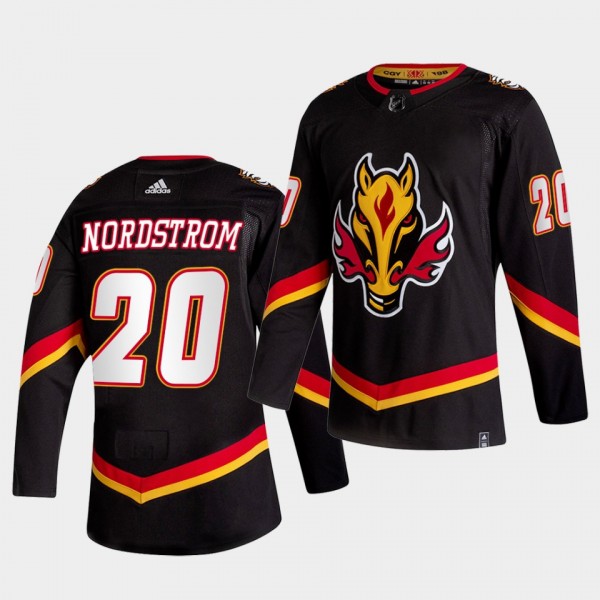 Calgary Flames 2021 Reverse Retro Joakim Nordstrom Black Special Edition Authentic Jersey