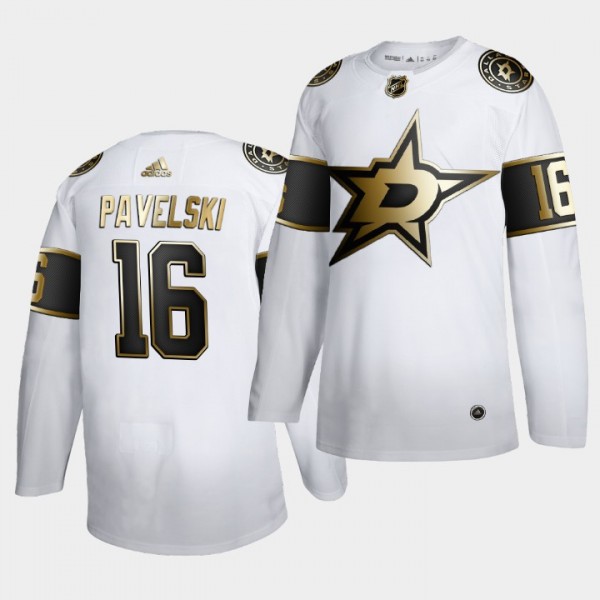 Joe Pavelski #16 NHL Stars Golden Edition White Li...
