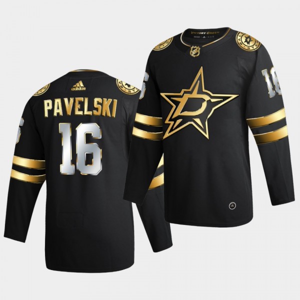 Dallas Stars Joe Pavelski 2020-21 Authentic Golden Limited Edition Black Jersey